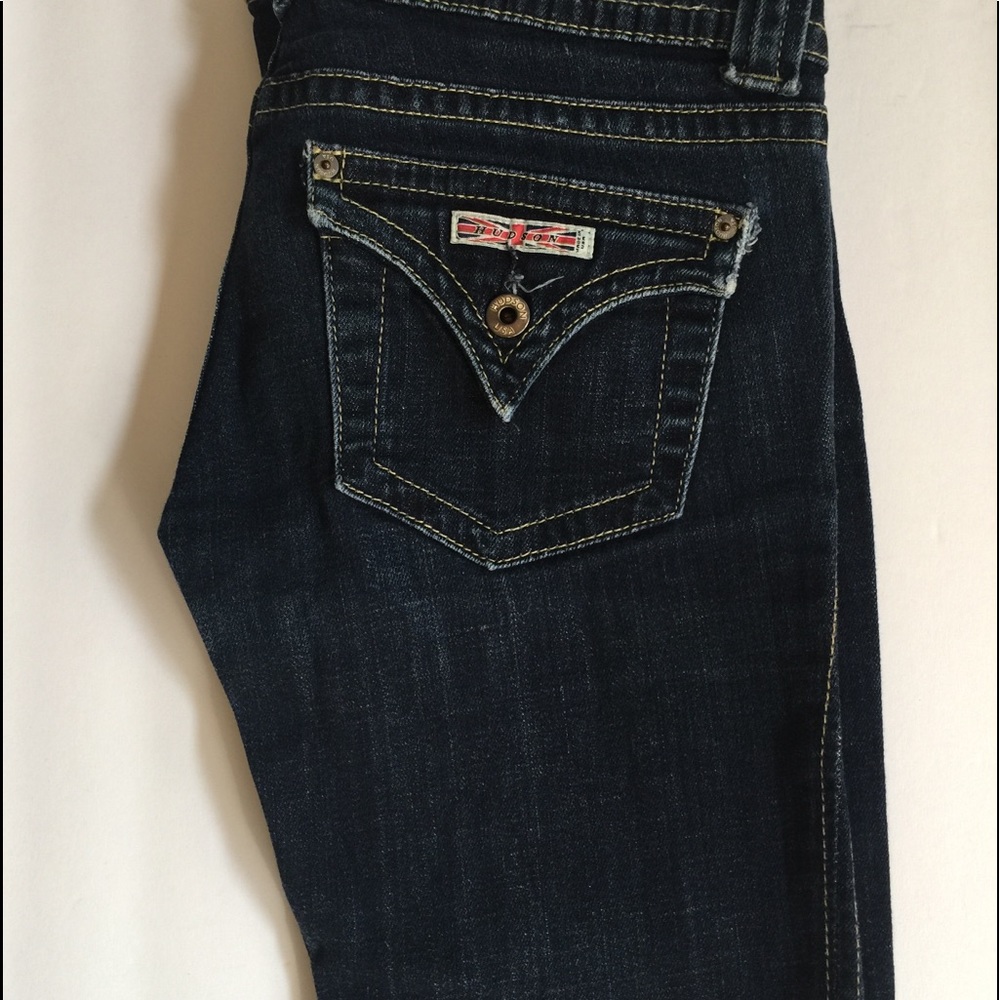 Hudson flare leg jean dark denim